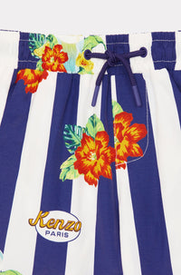 Short de bain à rayures - Electric Blue