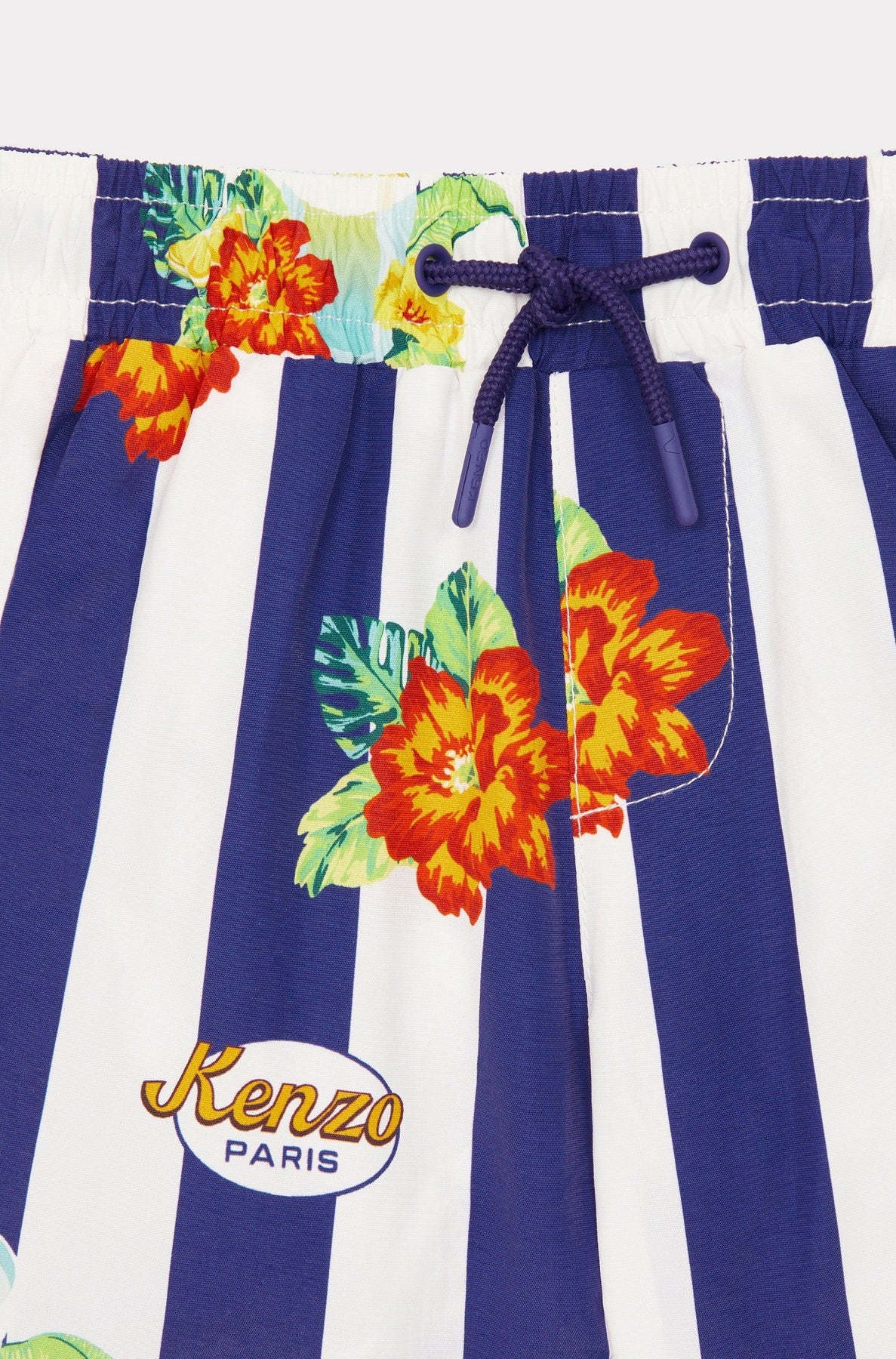 Short de bain à rayures - Electric Blue