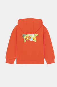 Sweatshirt à capuche zippé - Vermillion