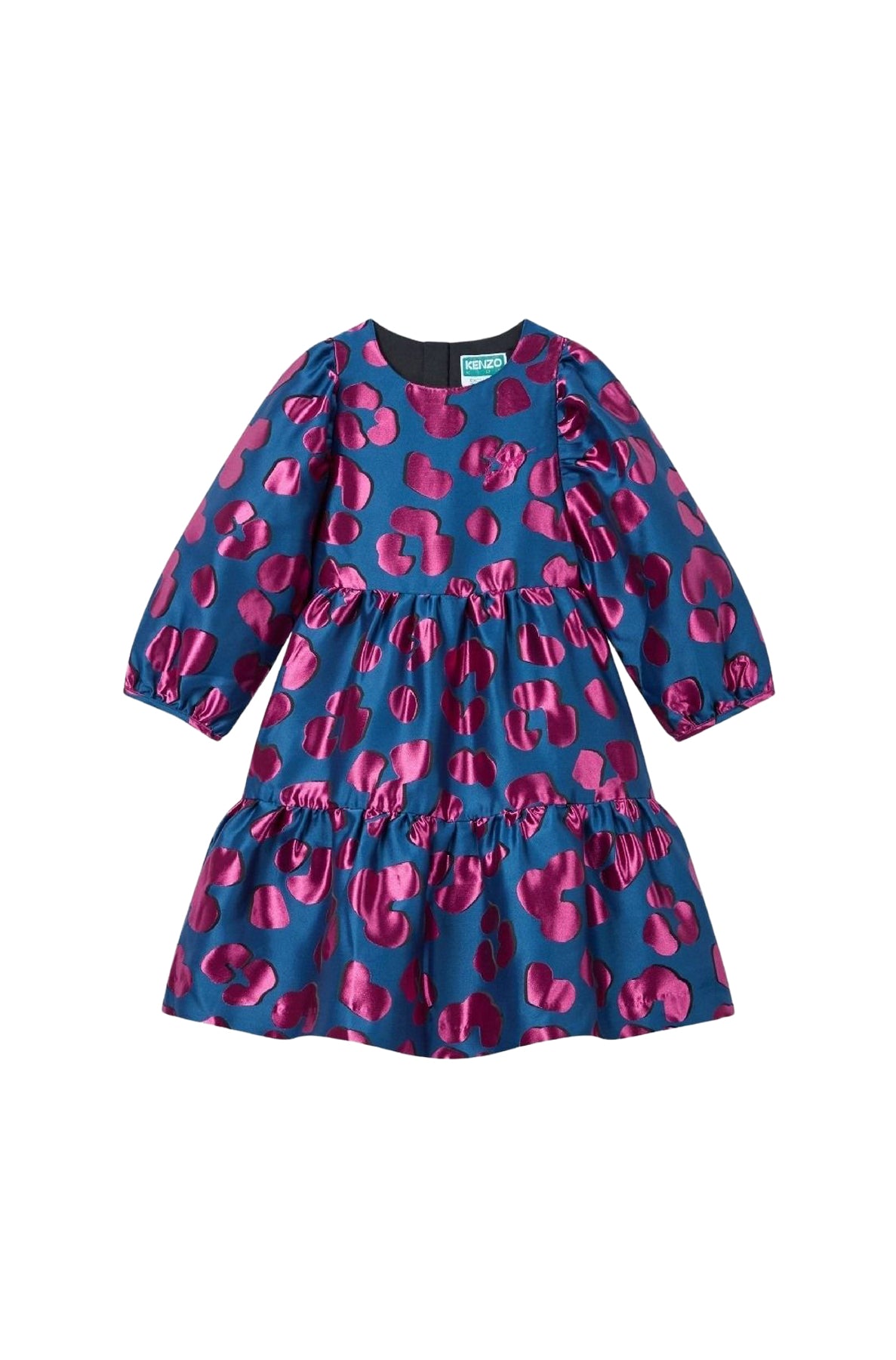 Festive dress in acetate - Blue