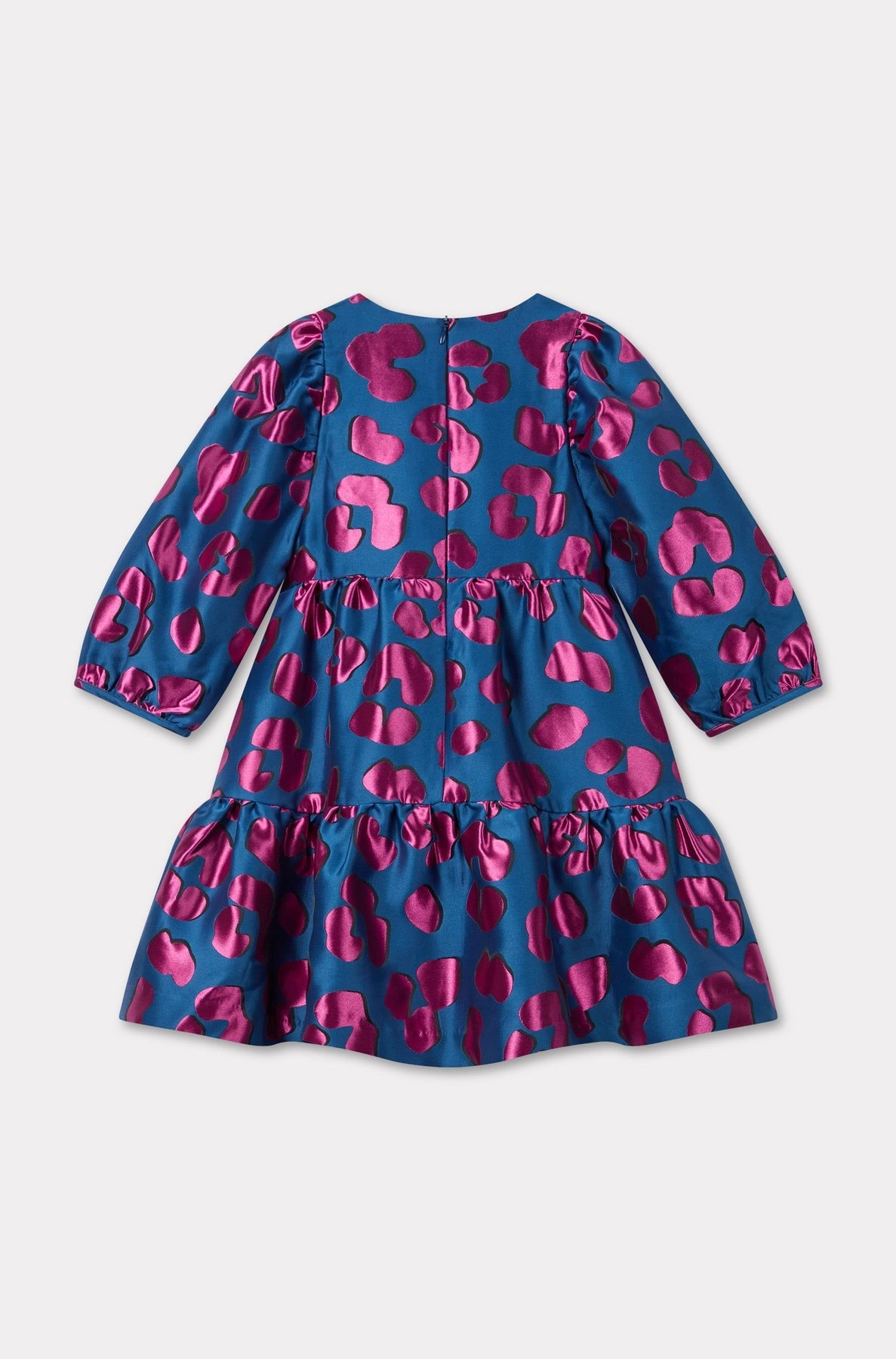 Festive dress in acetate - Blue