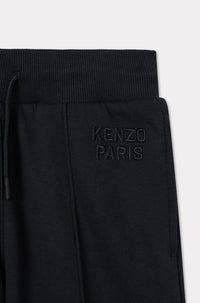 Festive embroidered jogging trousers - Black