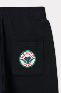 Festive embroidered jogging trousers - Black