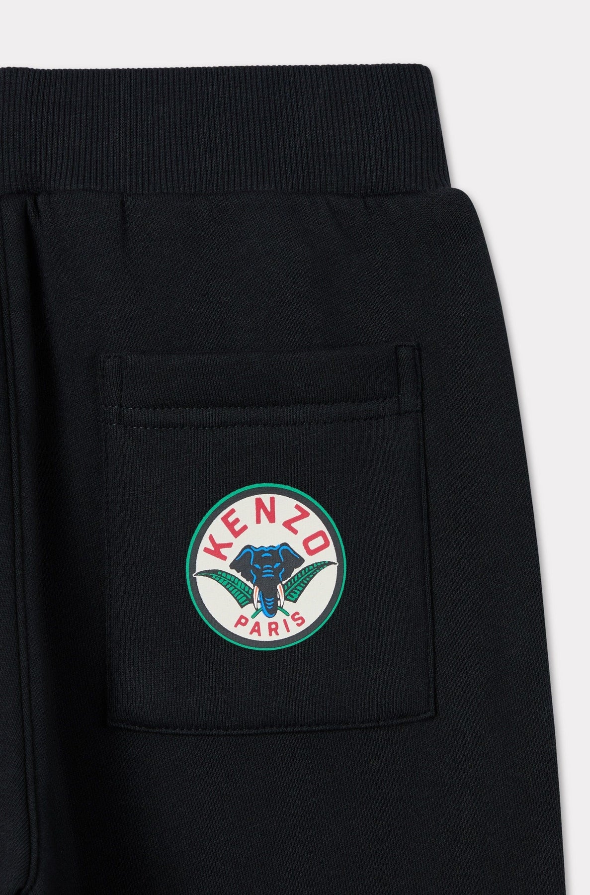 Festive embroidered jogging trousers - Black