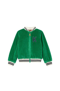 Festive embroidered jacket - Bottle Green