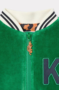 Festive embroidered jacket - Bottle Green