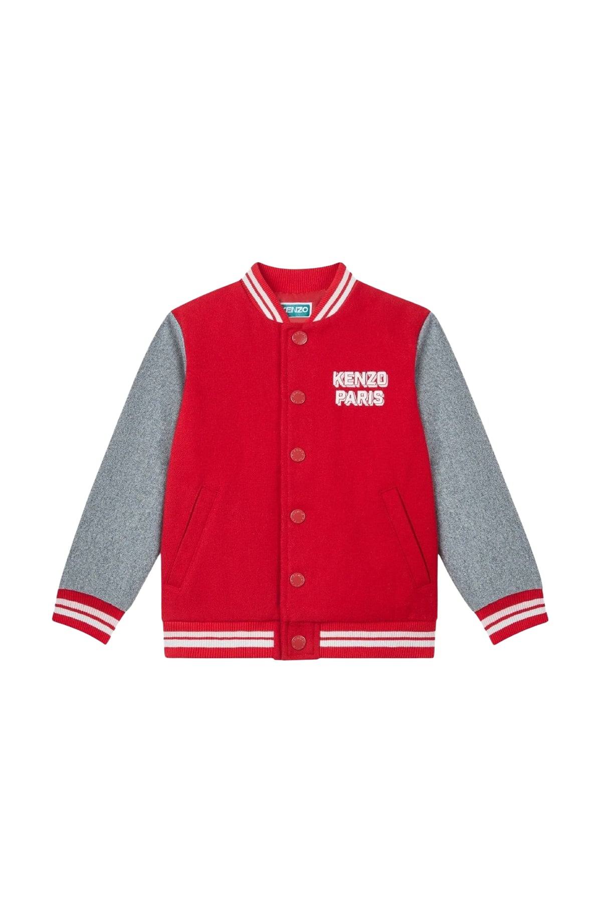 Embroidered wool jacket - Cherry