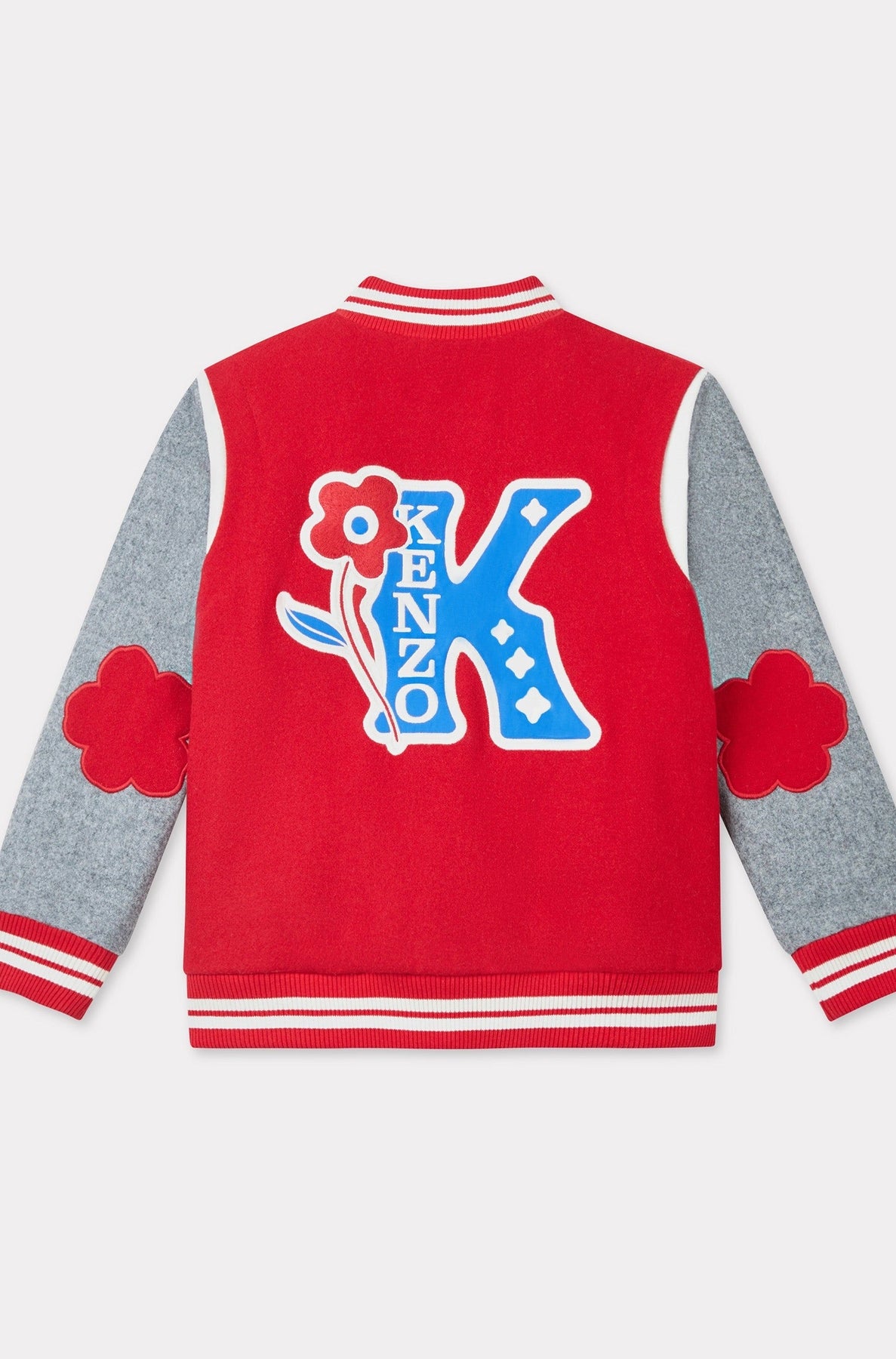 Embroidered wool jacket - Cherry