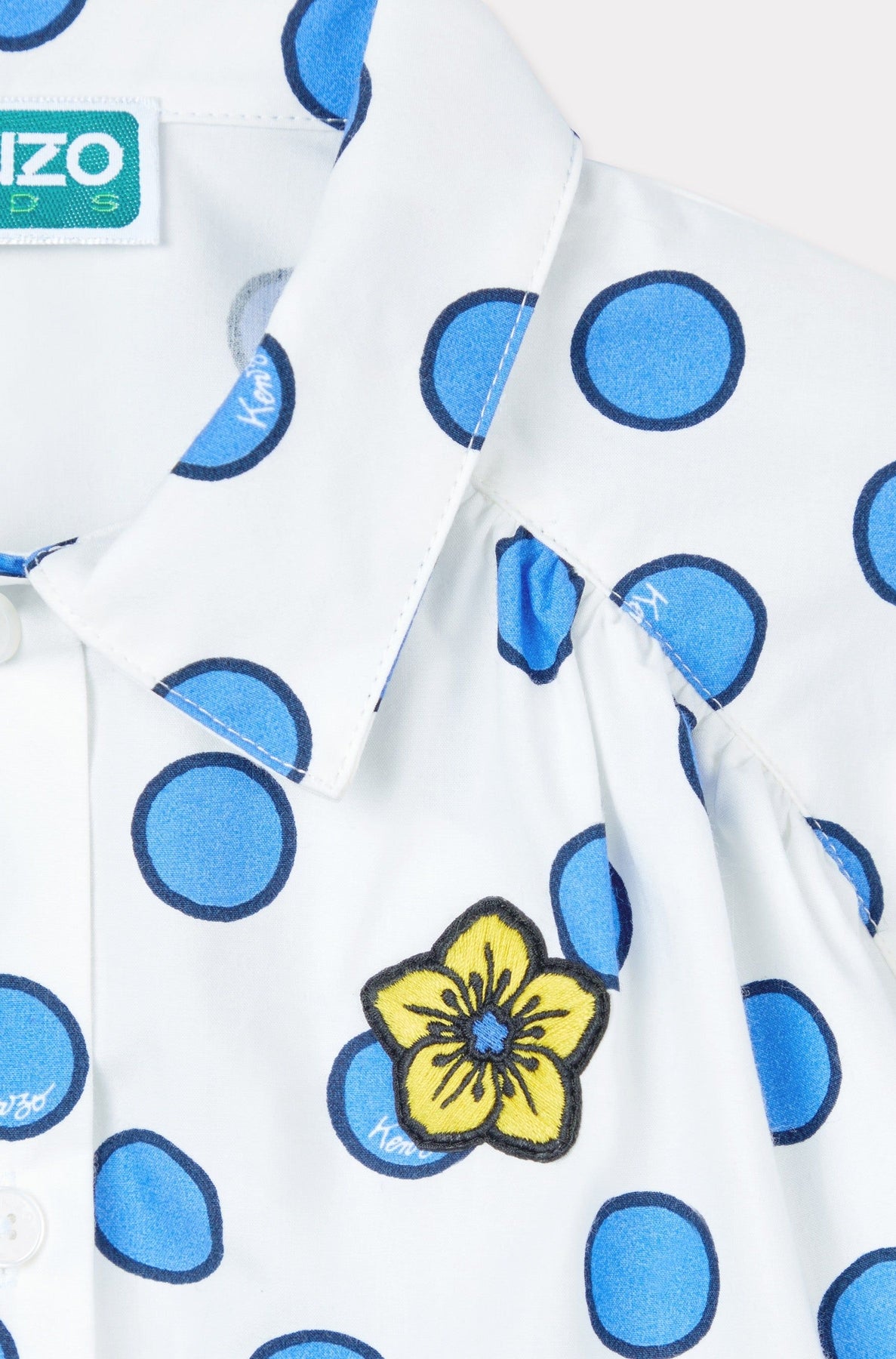 Blue Jungle printed shirt in cotton poplin - Blush