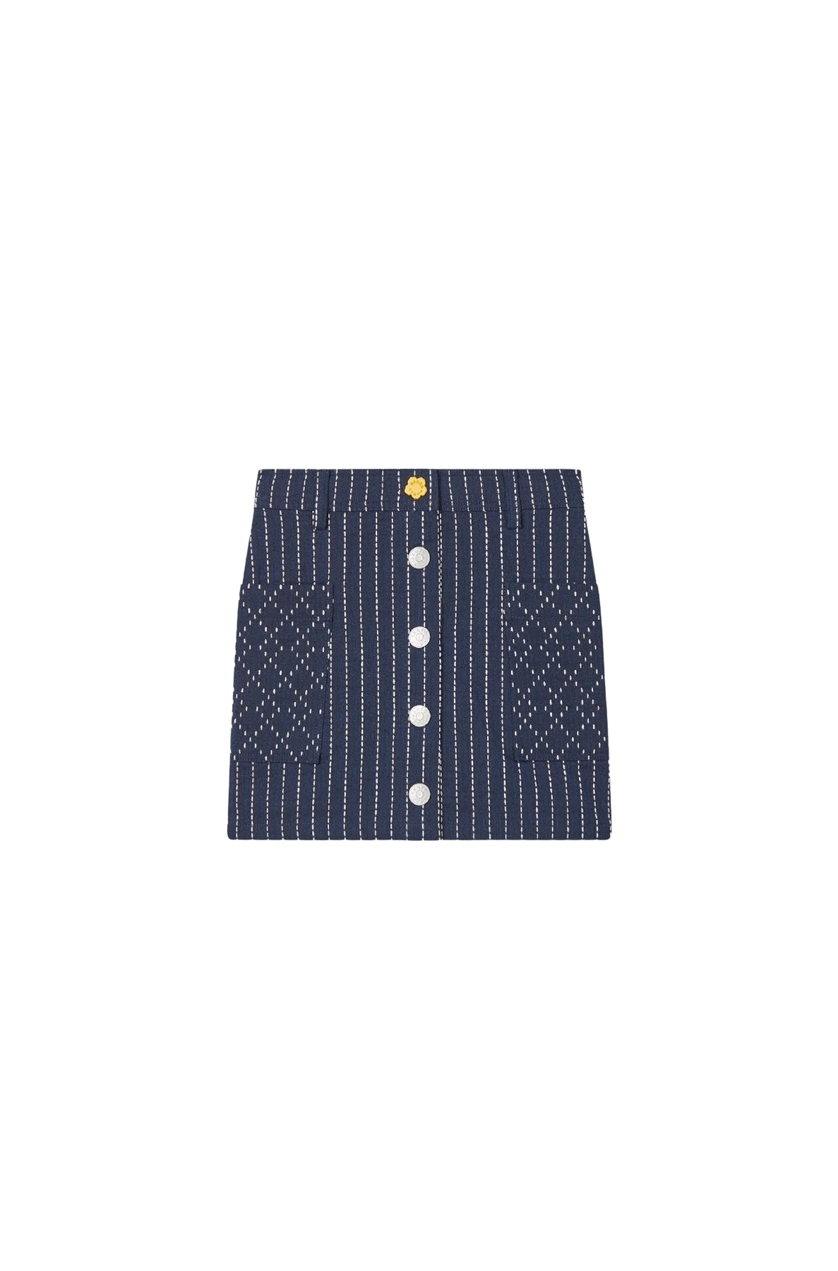Blue Jungle pencil skirt - Blue Black