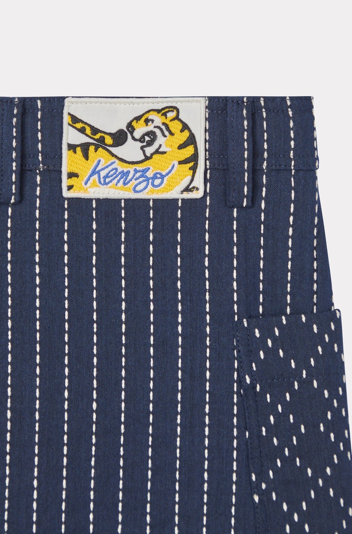 Blue Jungle pencil skirt - Blue Black