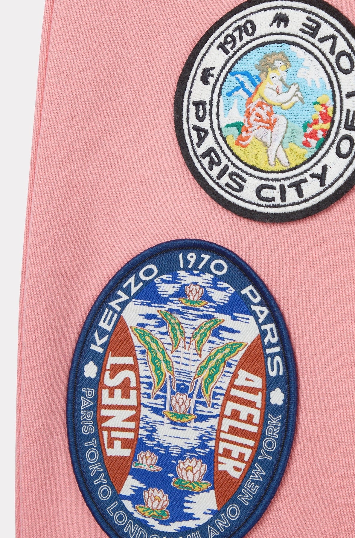 Kenzo Tour embroidered jogging trousers - Dark Pink