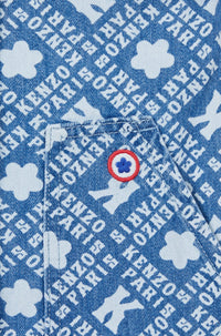 Robe brodée - Blue