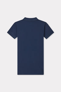 Short-sleeved dress - Blue Black