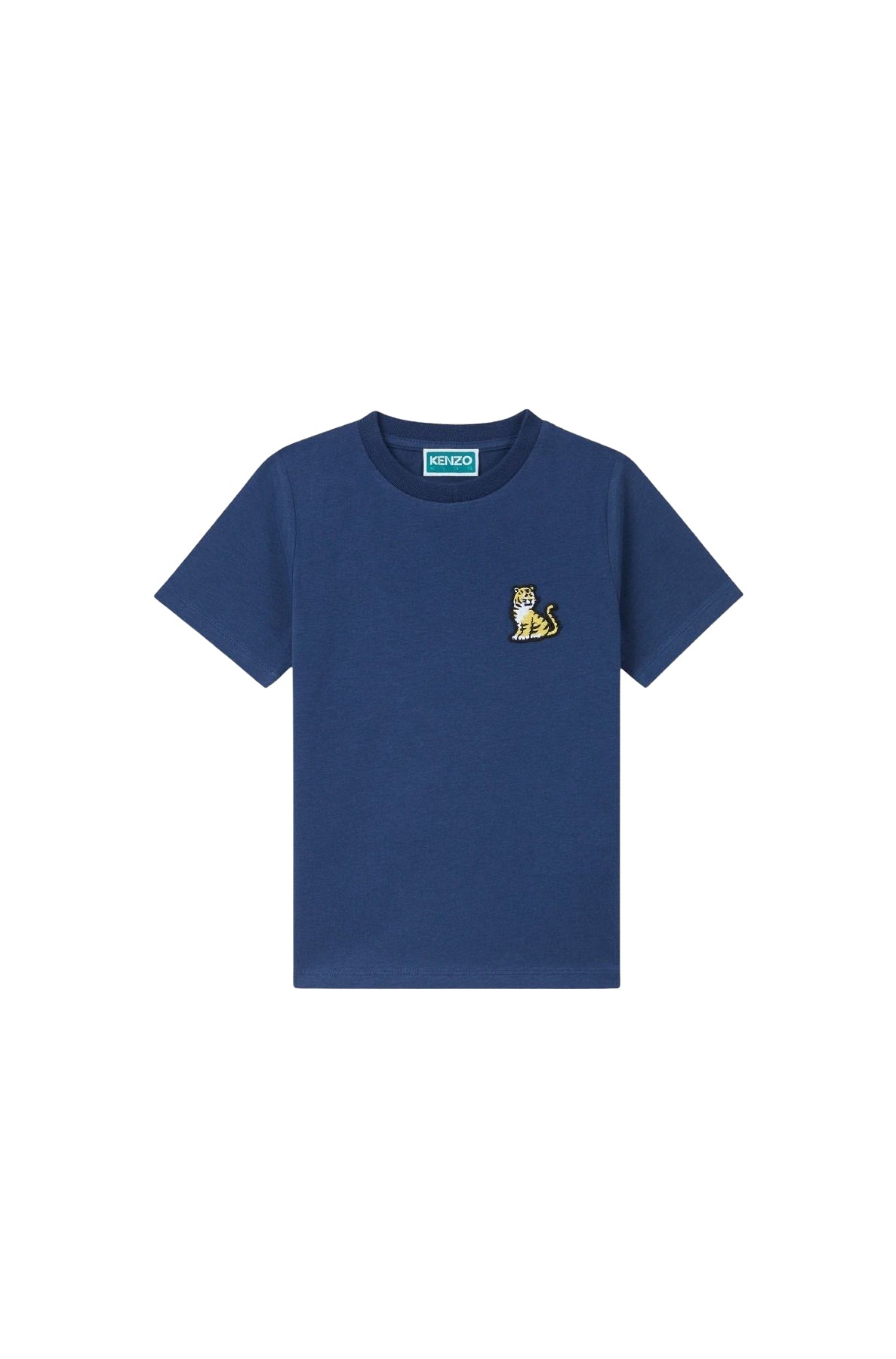 Embroidered T-shirt - Blue Black