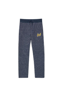 Pantalon de jogging brodé Blue Jungle - Blue Black