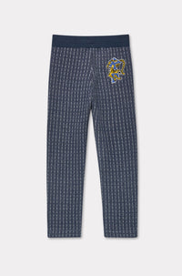 Pantalon de jogging brodé Blue Jungle - Blue Black