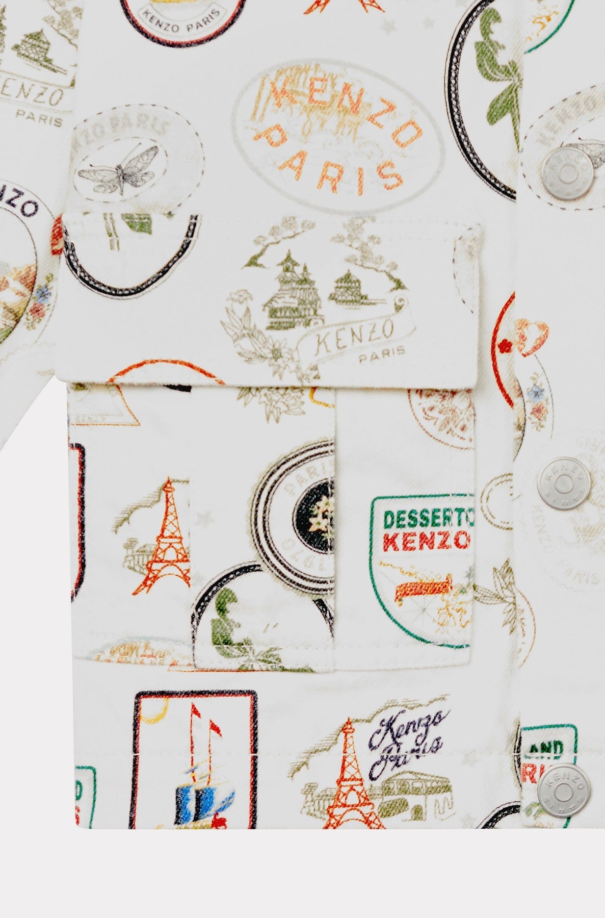 Veste imprimée Kenzo Tour - Off White