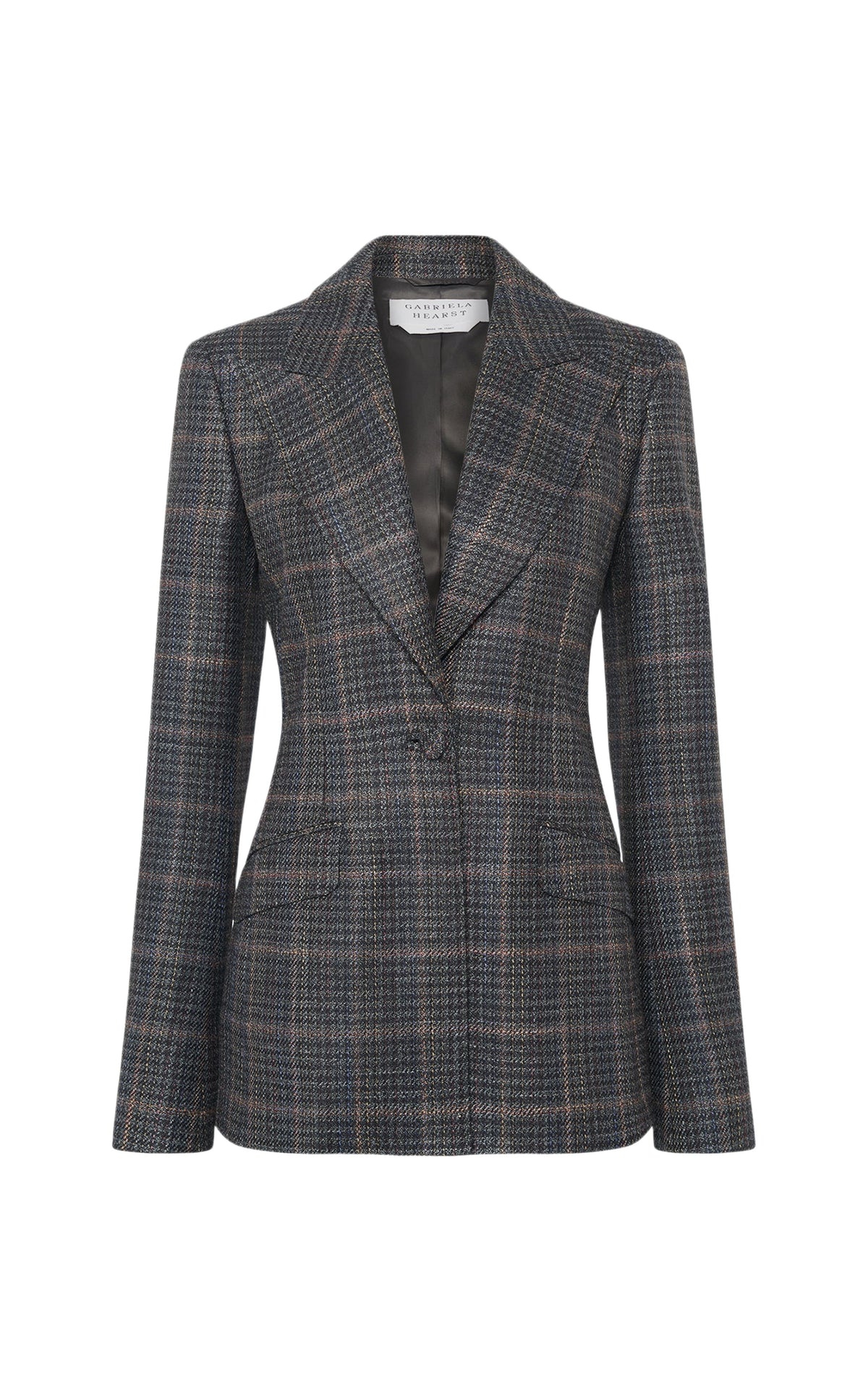 Charcoal Multi / Veste blazer Leiva en laine - Charcoal Multi
