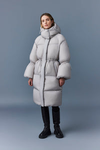 Doudoune longue Lenzi à capuche - Light Grey