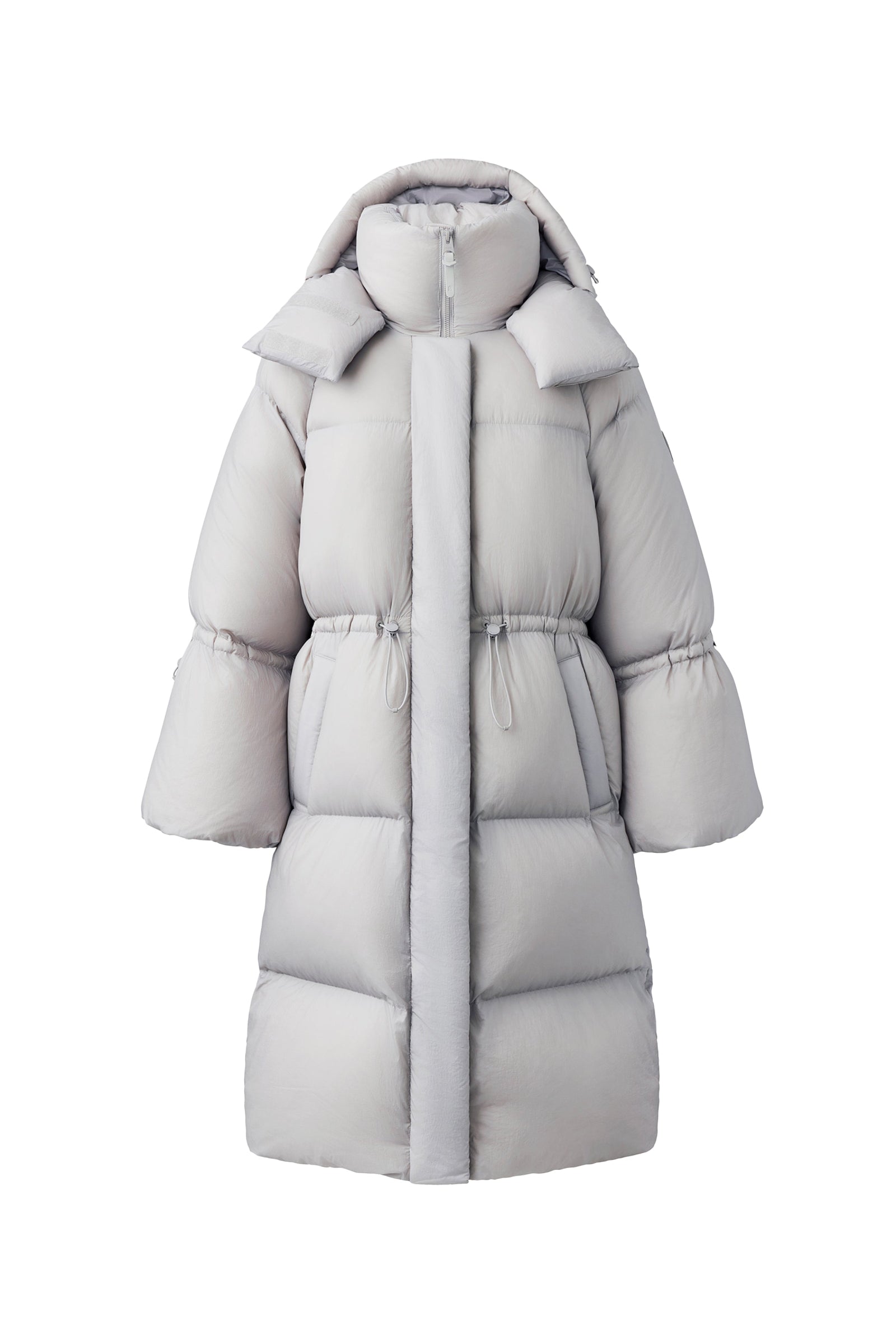 Doudoune longue Lenzi à capuche - Light Grey