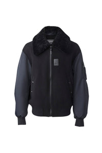 Veste bomber Leonard en laine - Black