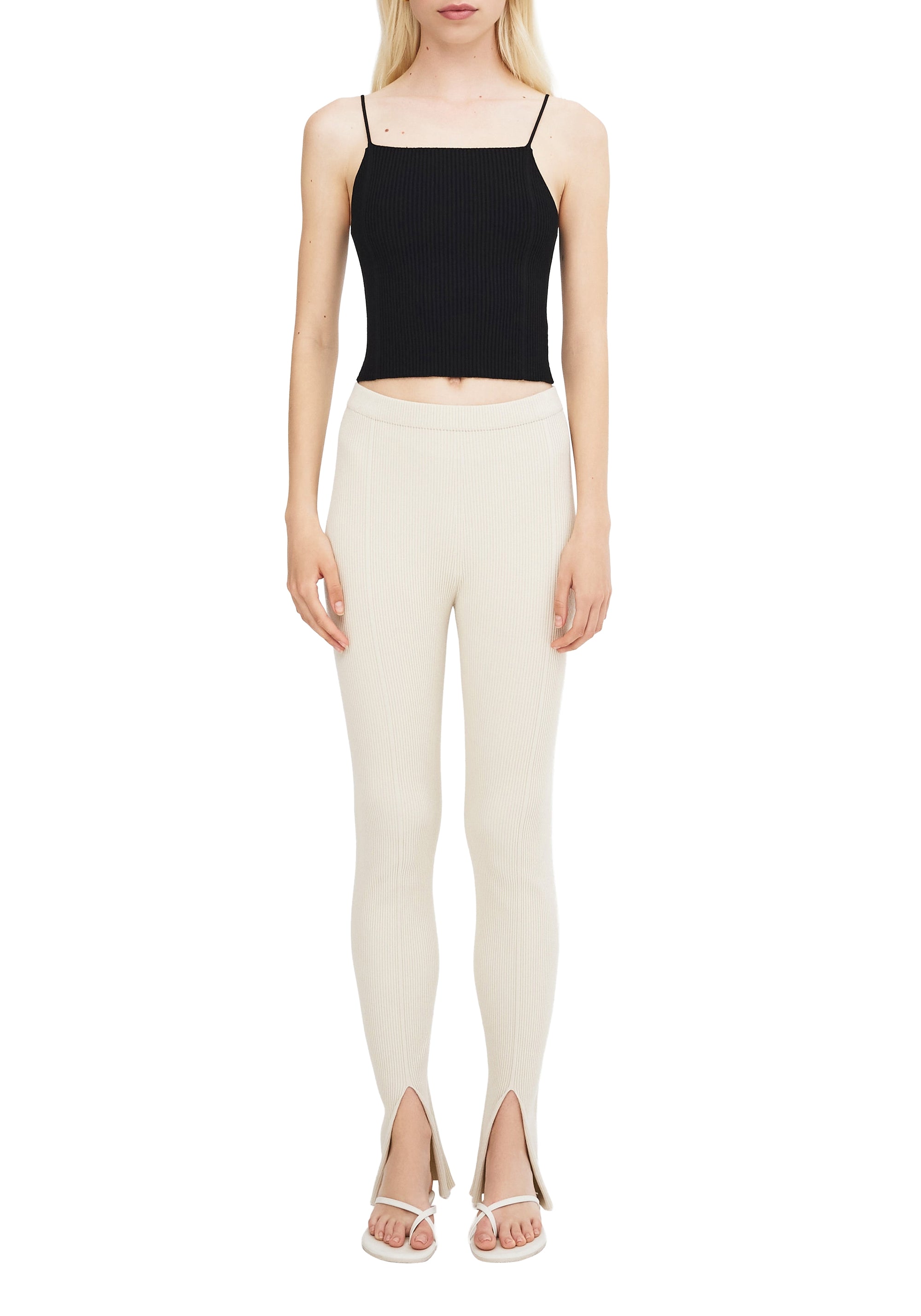 Legging Leo fendu - Cream