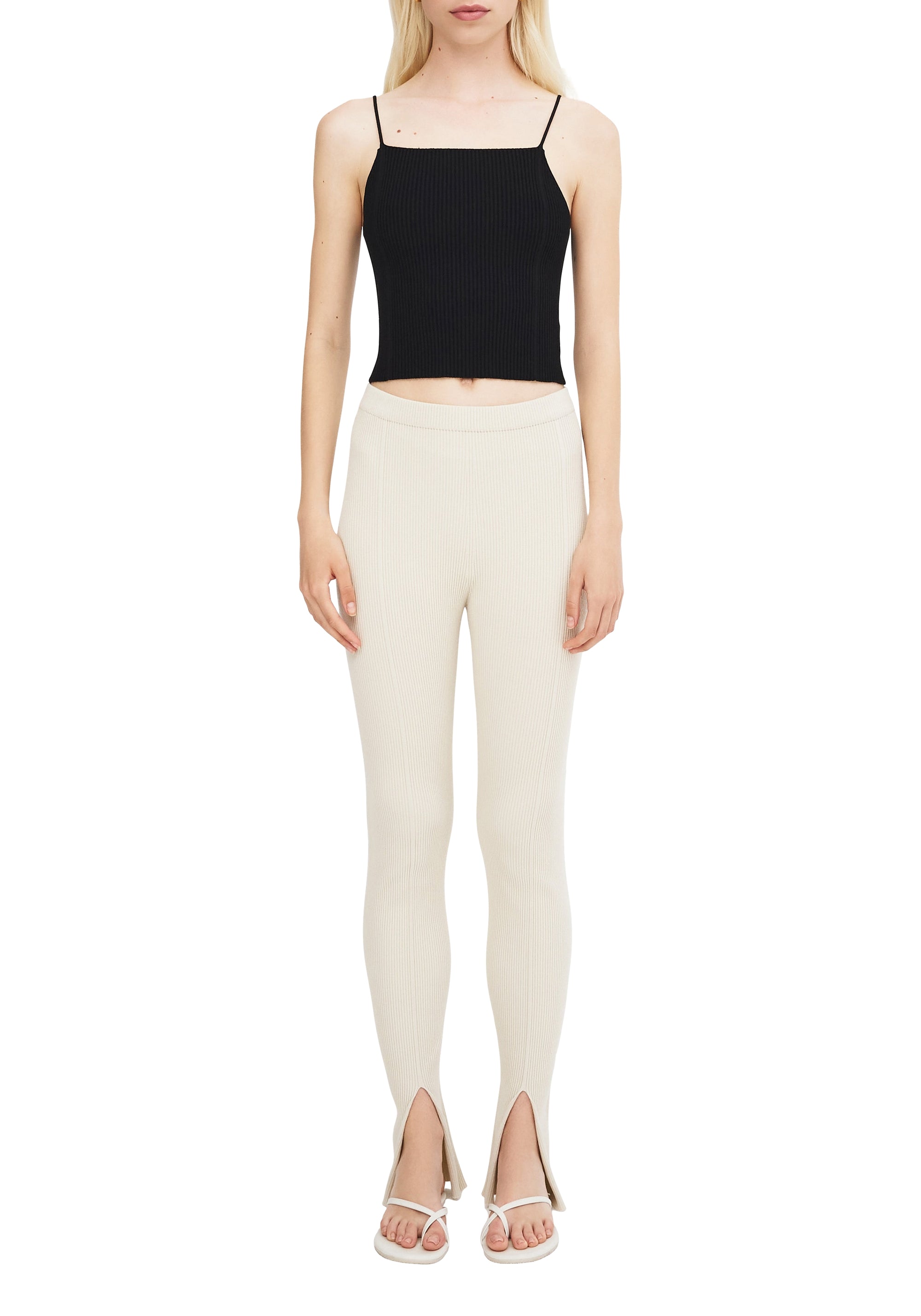 Legging Leo fendu - Cream