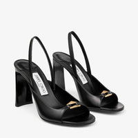 Sandales Lev 95 en daim - Black & Gold