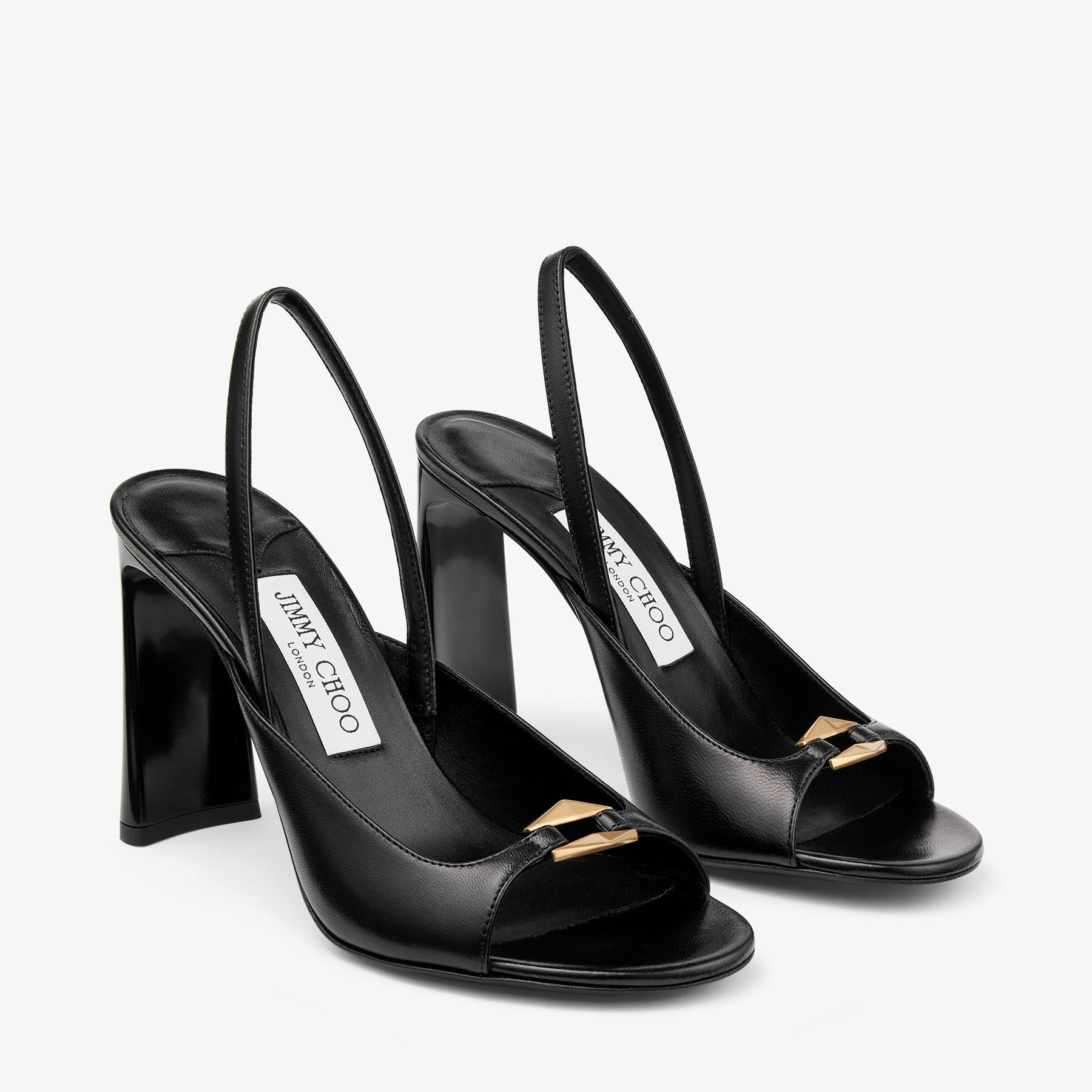 Sandales Lev 95 en daim - Black & Gold