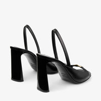 Sandales Lev 95 en daim - Black & Gold