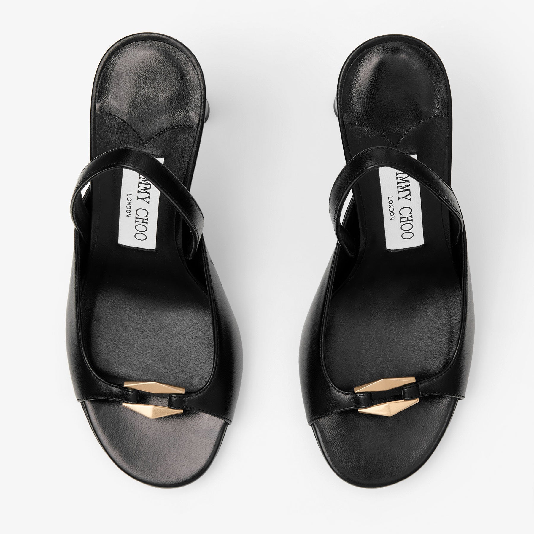 Sandales Lev 95 en daim - Black & Gold