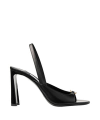 Sandales Lev 95 en daim - Black & Gold