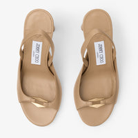 Sandales Lev 95 en cuir biscuit - Biscuit & Gold