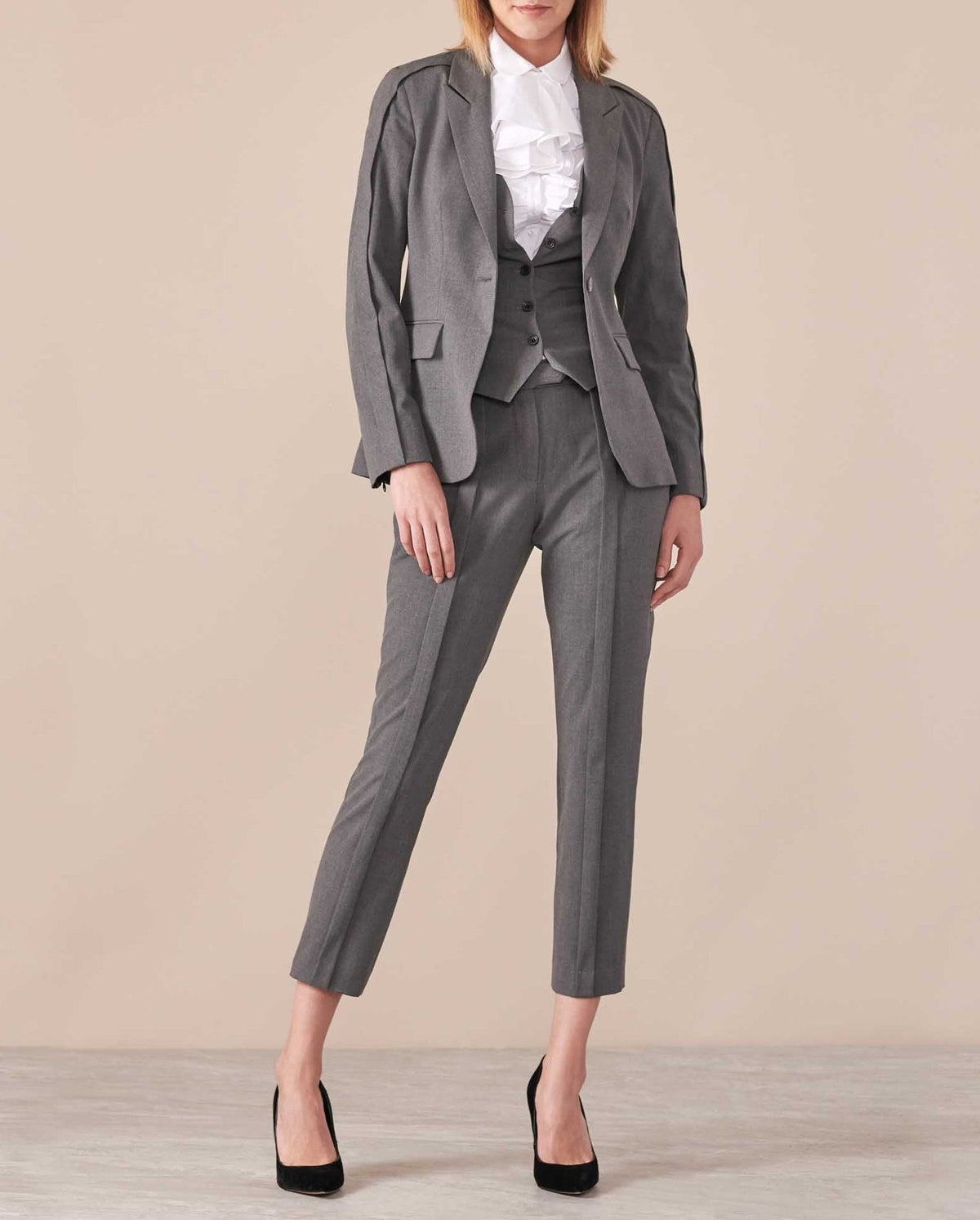 Veste Lexaneà revers doublé - Heather Grey
