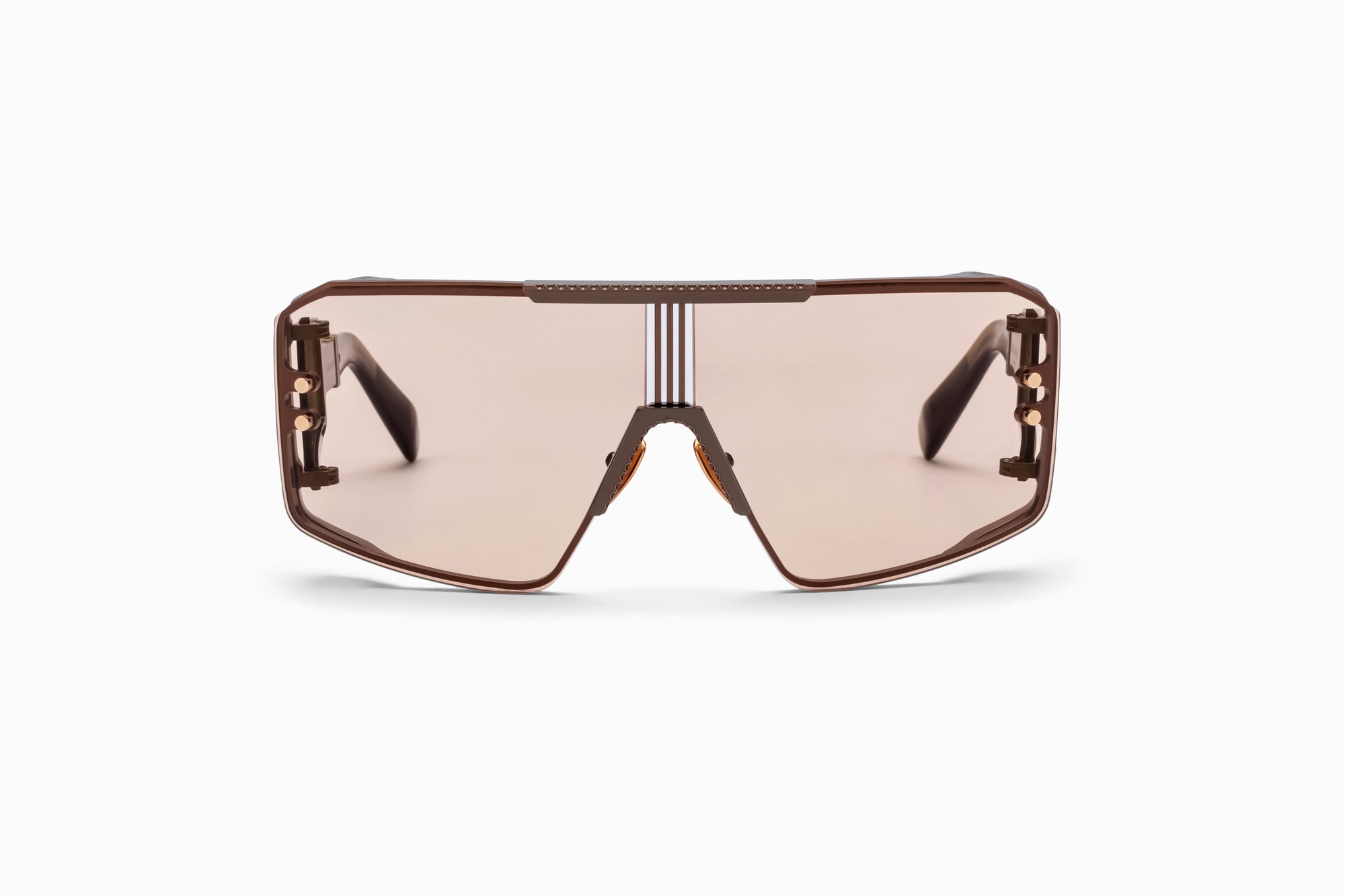 Brown  Crystal Brown Side Lens w /PB pattern LE MASQUE Lunettes de soleil
