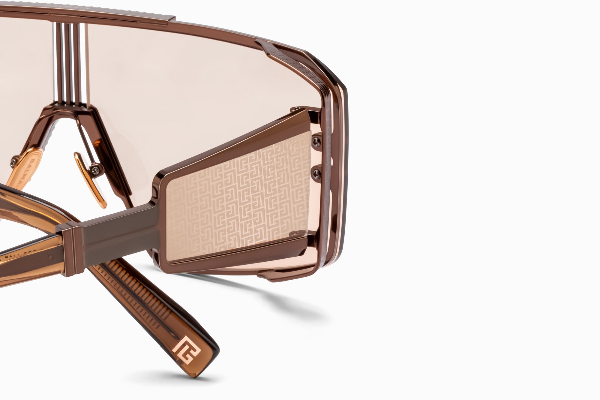 Brown  Crystal Brown Side Lens w /PB pattern LE MASQUE Lunettes de soleil