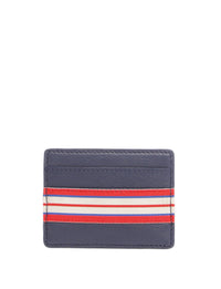 1qty NEW  / Porte-cartes Le Parisien simple en cuir -  Navy