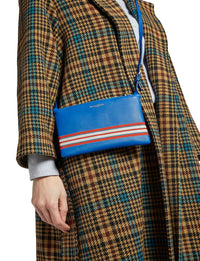 1qty NEW  / Pochette Le Parisien en cuir -  Blue