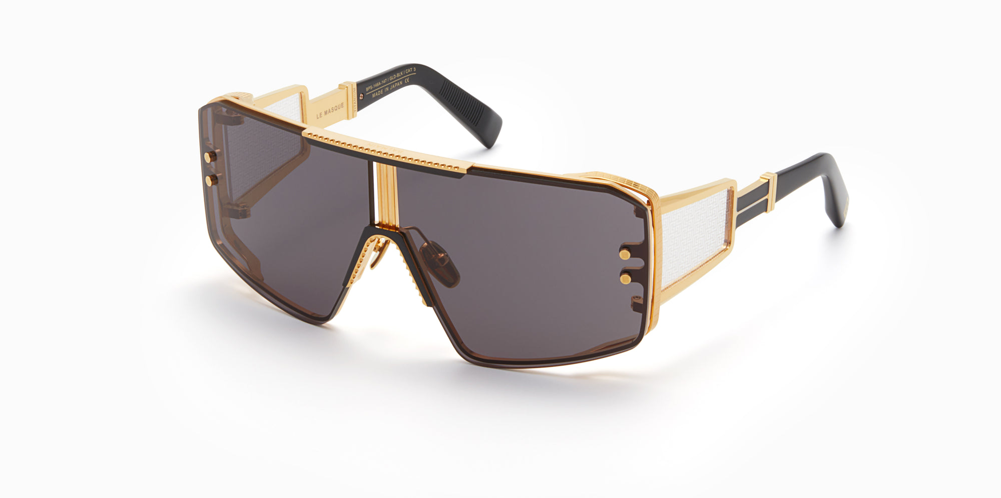 Gold Black Side Lens w /PB pattern LE MASQUE Lunettes de soleil