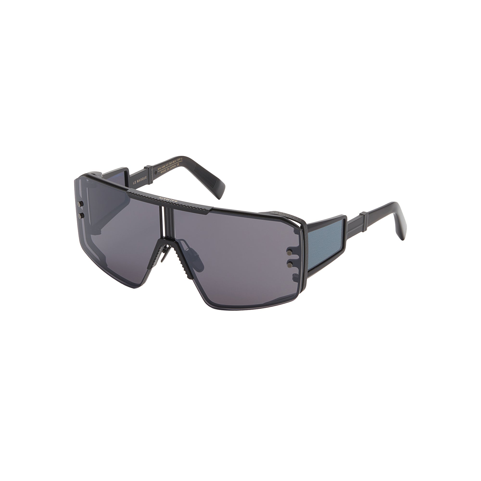 Matte Black Black Crystal  Side Lens w /PB pattern LE MASQUE Lunettes de soleil