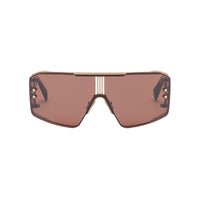 Rose Gold Brown Swirl Side Lens w /PB pattern LE MASQUE Lunettes de soleil