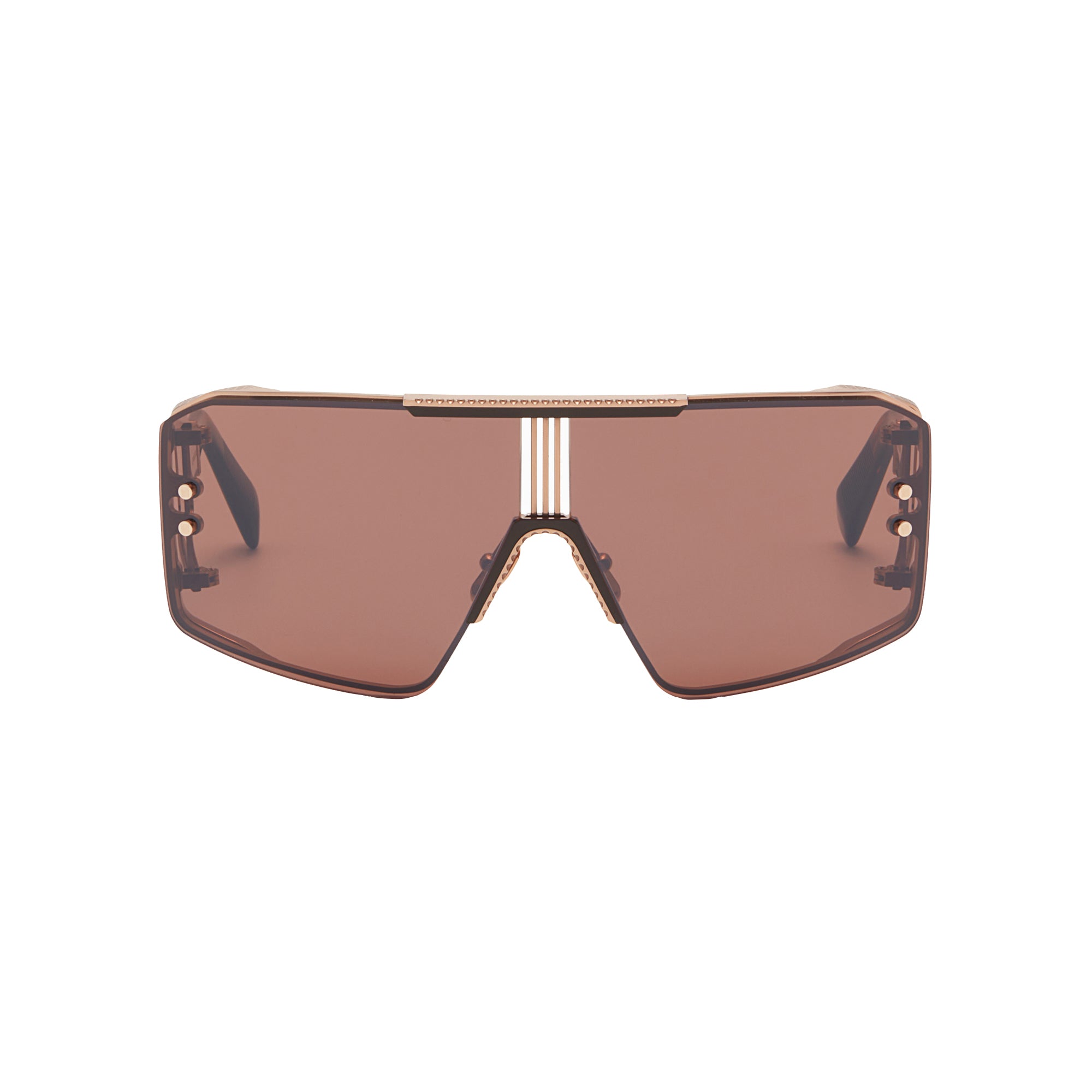 Rose Gold Brown Swirl Side Lens w /PB pattern LE MASQUE Lunettes de soleil