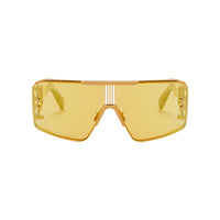 Gold Crystal Grey with Gold Flakes Side Lens w /PB pattern LE MASQUE Lunettes de soleil