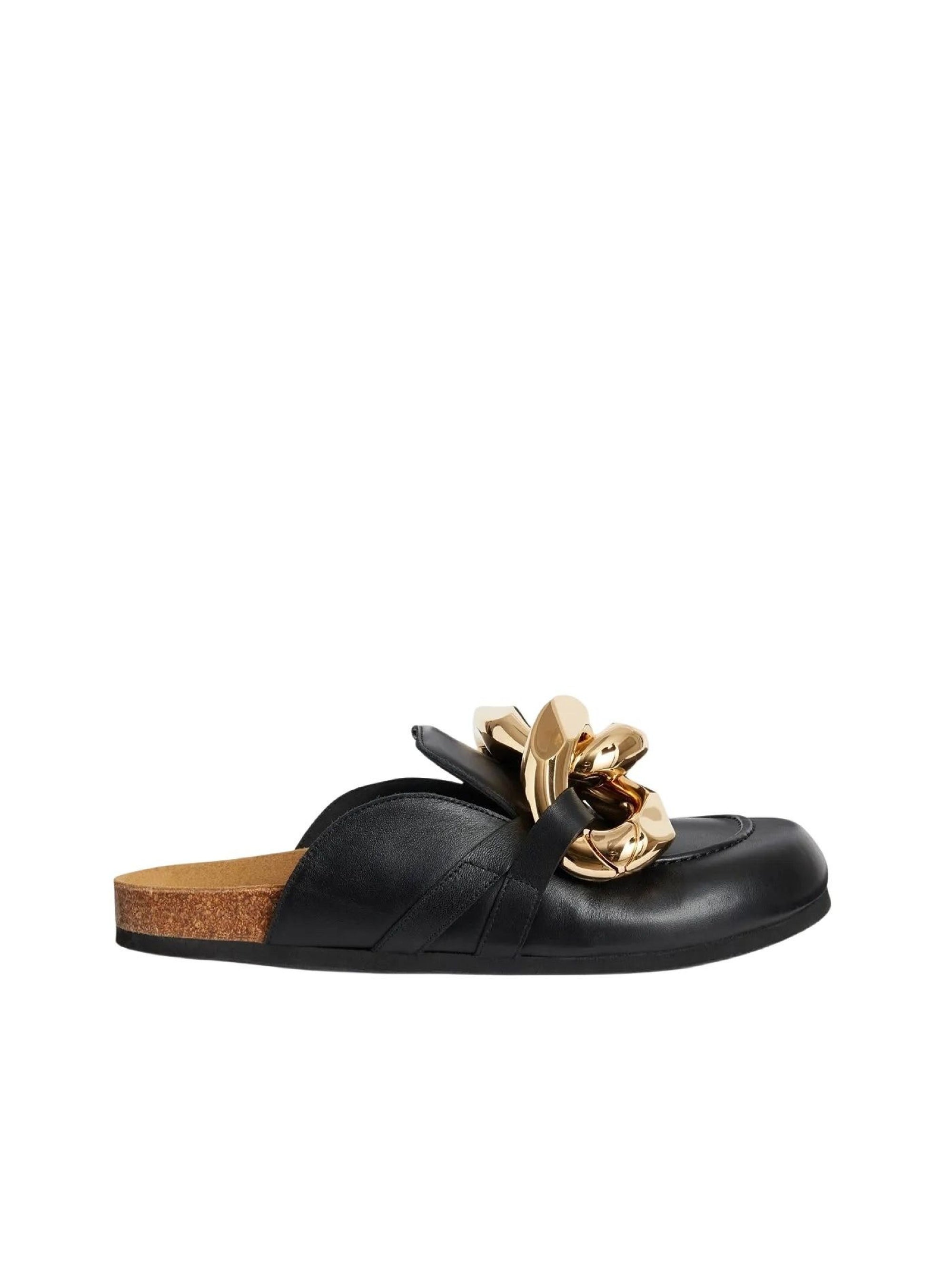 Mocassins À Chaîne - Cuir - Black