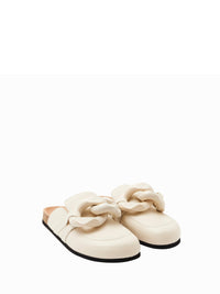 Mocassin À Chaîne - Chaîne Ton Sur Ton W - Off White