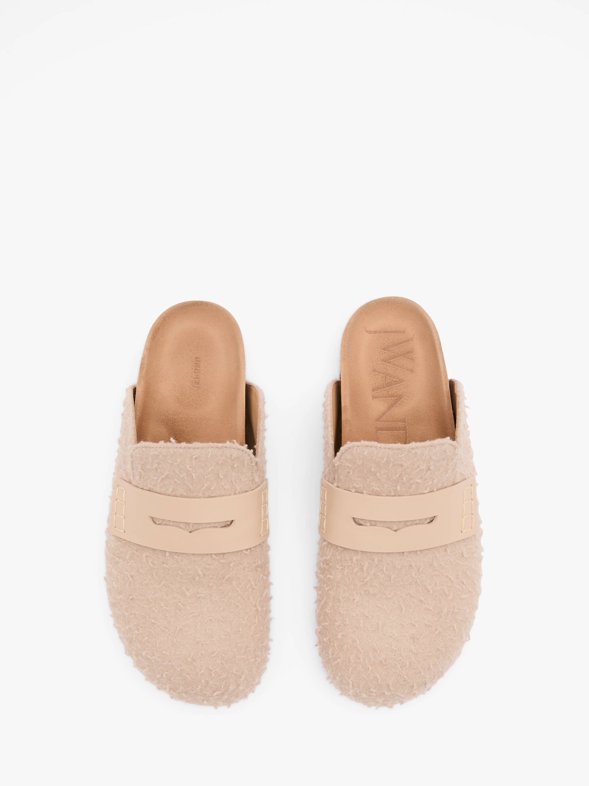 Mocassins En Feutre W - Beige