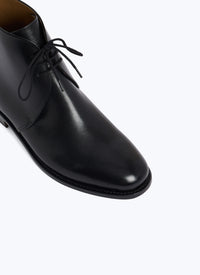 Bottines à lacets en cuir - Noir