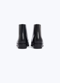Bottines à lacets en cuir - Noir