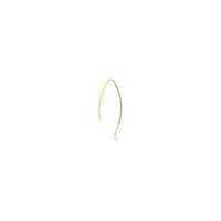 2qty RELIQUAT 895€/ QTY IN : 2-QTY OUT : 0- ST : 0% // Boucle d'oreille rigide 1 diamant-Jaune